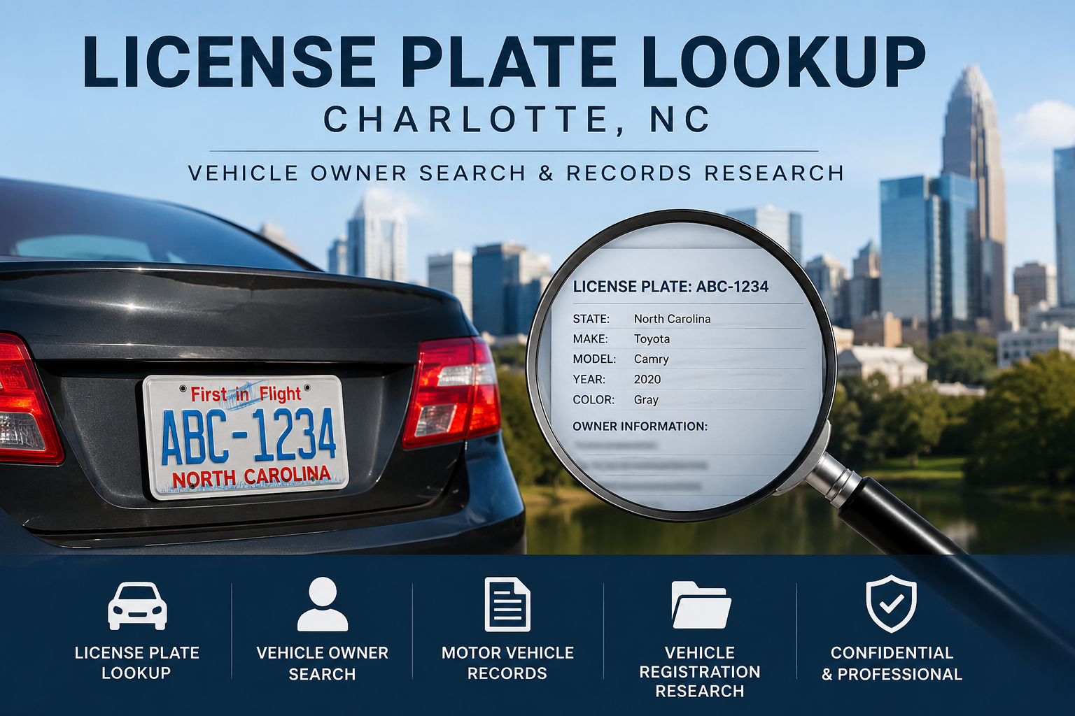 license plate lookup charlotte nc